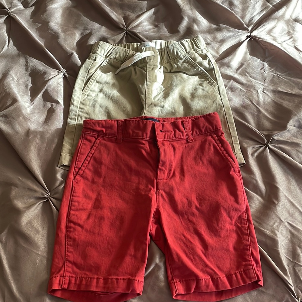 Two pairs of boys size 5 shorts
